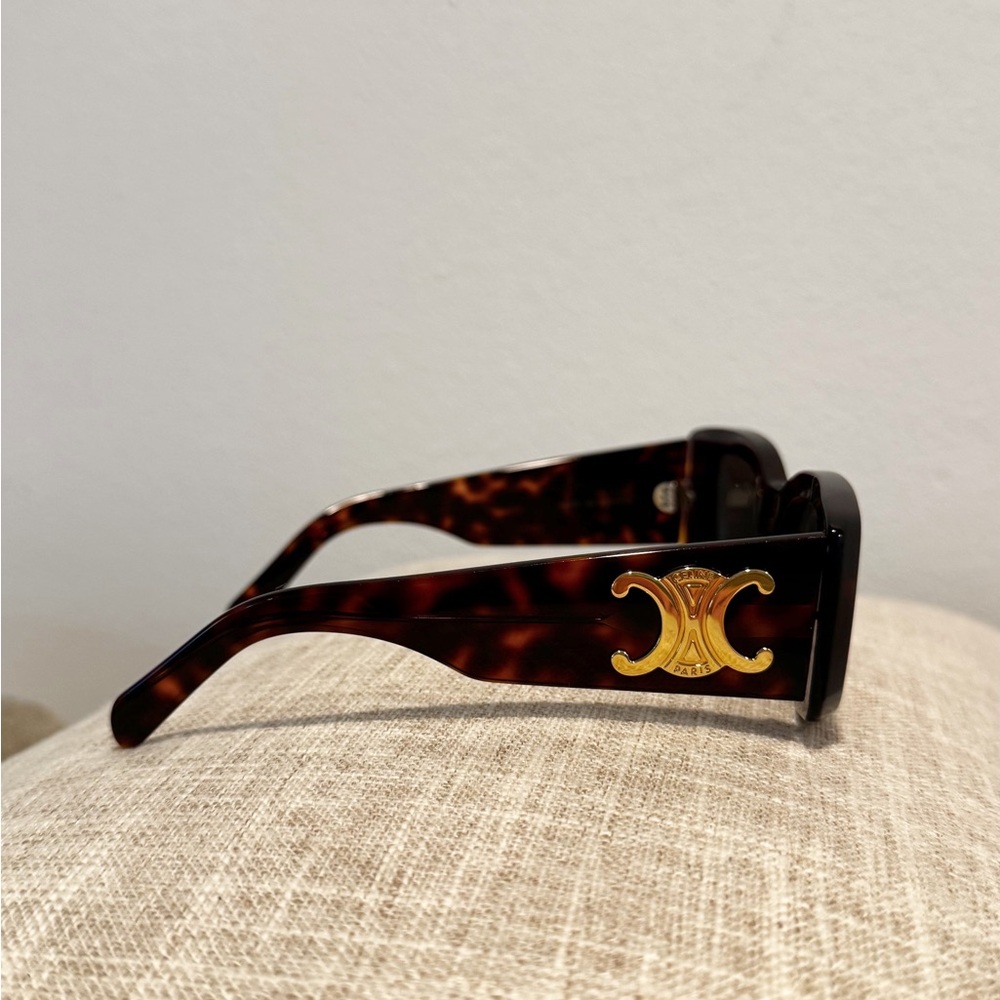 Celine Tortoise Sunglasses with Gold Detail